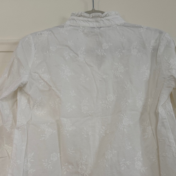 White Ruffled Blouse - Picture 8 of 9